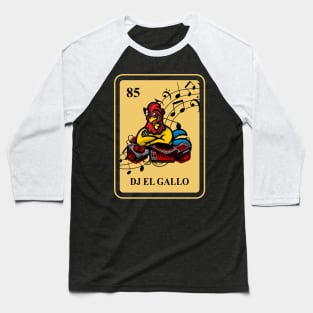 Mexican DJ El Gallo lottery traditional Music Bingo Card Baseball T-Shirt